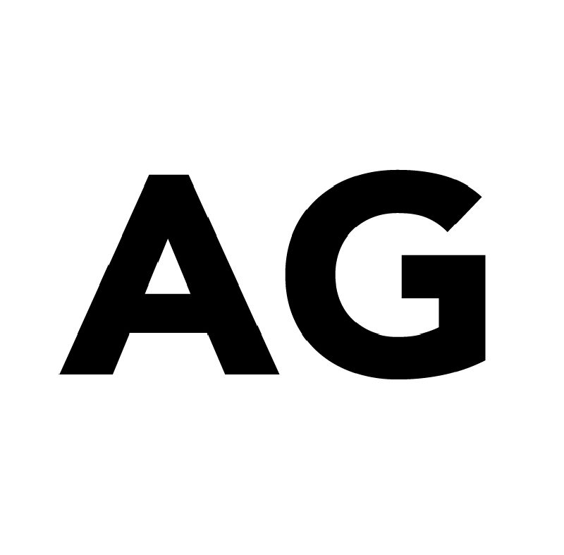 bold black letters "A" and "G"