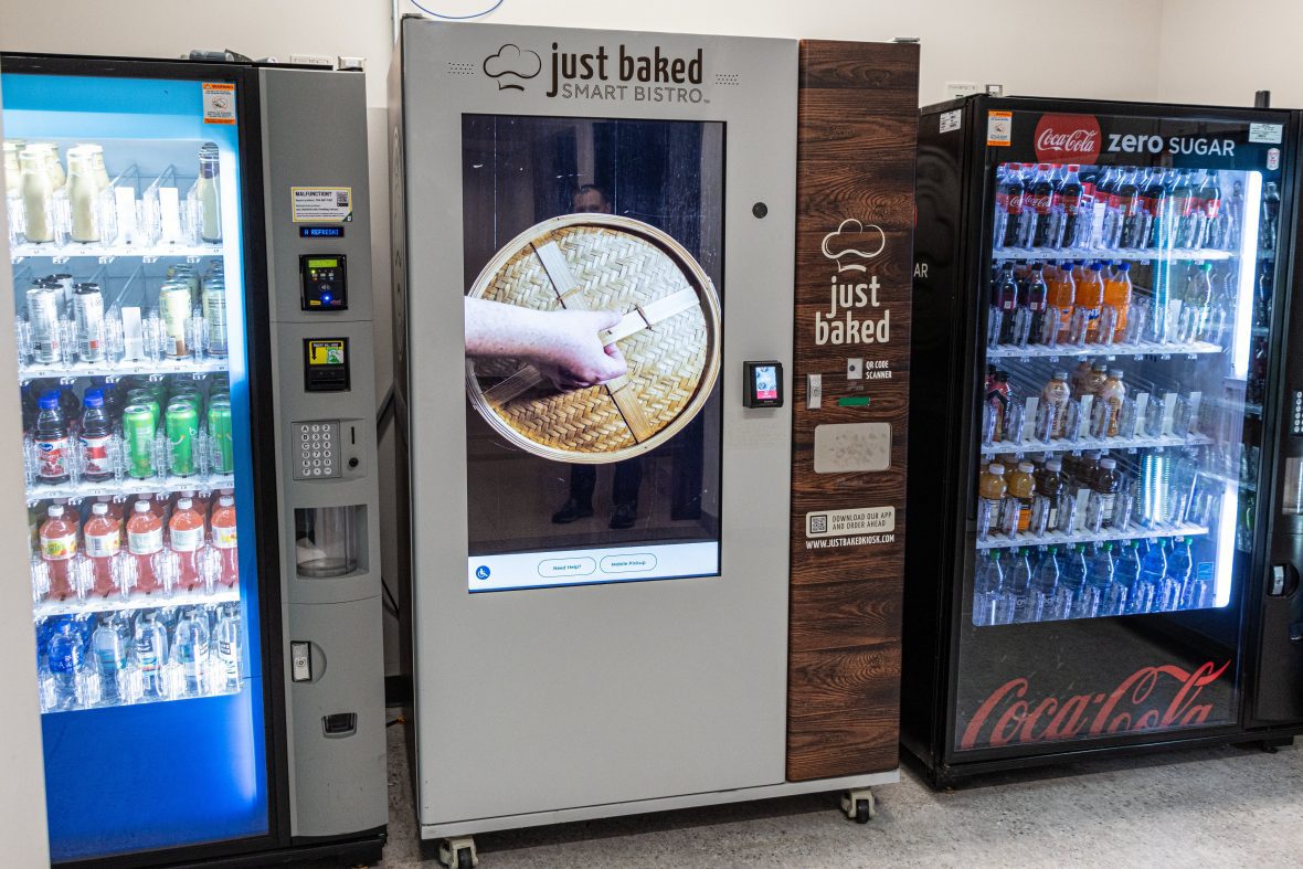Beverage and Just Baked smart bistro vending machines