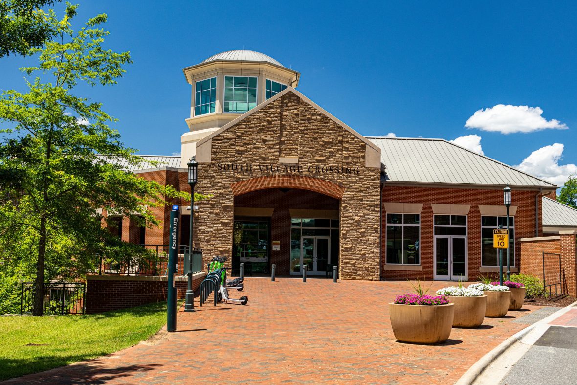 Exterior of South Village Crossing building