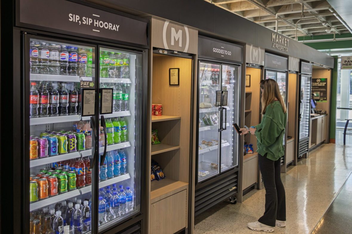 Refrigerated sections of the Market at Prospector